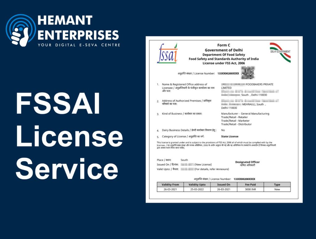 FSSAI License Registration Service in Pune